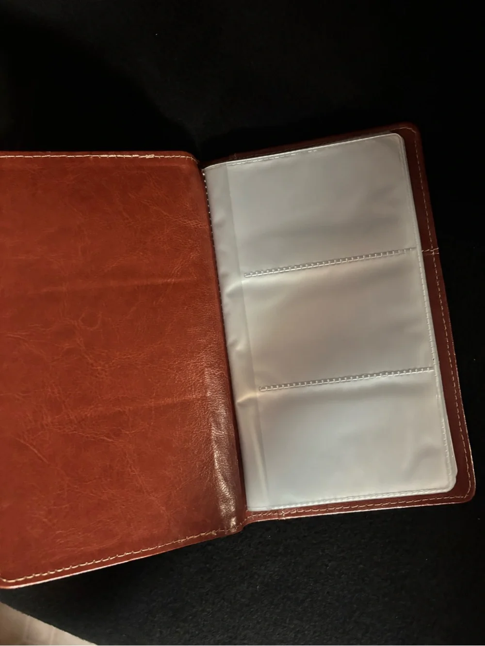 Card booklet brown orange tone